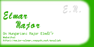 elmar major business card